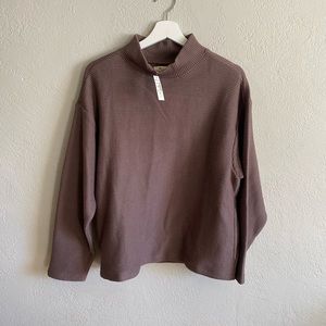 Madewell Funnelneck Drop Shoulder Top